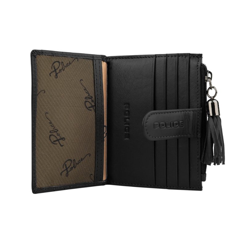 Police Women's Genuine Leather Wallet, Small and Slim, Card Holder and Coin Purse, With Box 65 — front view