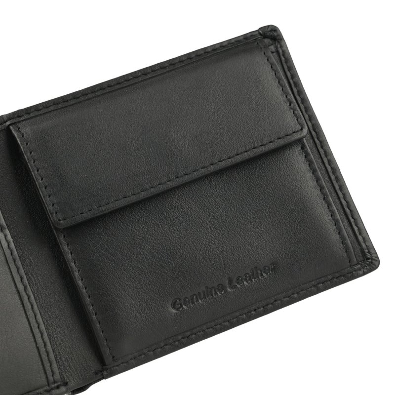 Police Men's Genuine Leather Wallet, Slim with Coin Purse, Card Holder and Gift Box 81 — inside