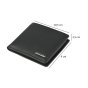 Police Men's Genuine Leather Wallet, Slim with Coin Purse, Card Holder and Gift Box 81 — logo detail