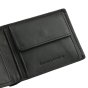 Police Portefeuille Homme en Cuir Véritable, Fin avec Porte-Monnaie, Porte-Cartes et Boîte Cadeau 85 — détail logo