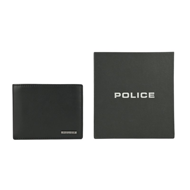 Police Herren-Brieftasche aus echtem Leder, Schlank mit Münzfach, Kartenfächern und Geschenkbox 83 — Ansicht 8