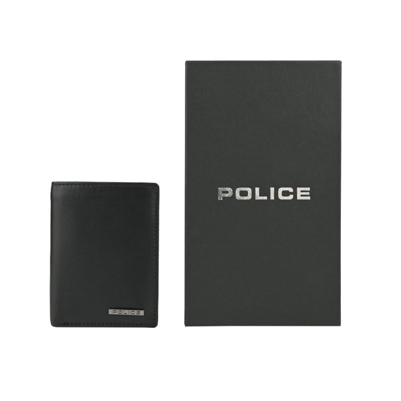 Police Herren-Brieftasche aus echtem Leder, Vertikal und Schlank mit Kartenfächern und Geschenkbox 73 — Ansicht 8