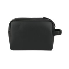 Police Men's and Women's Hand Pouch in Faux Leather, Travel Beauty Case, Soft Toiletry Bag 2