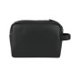 Police Men's and Women's Hand Pouch in Faux Leather, Travel Beauty Case, Soft Toiletry Bag — front view