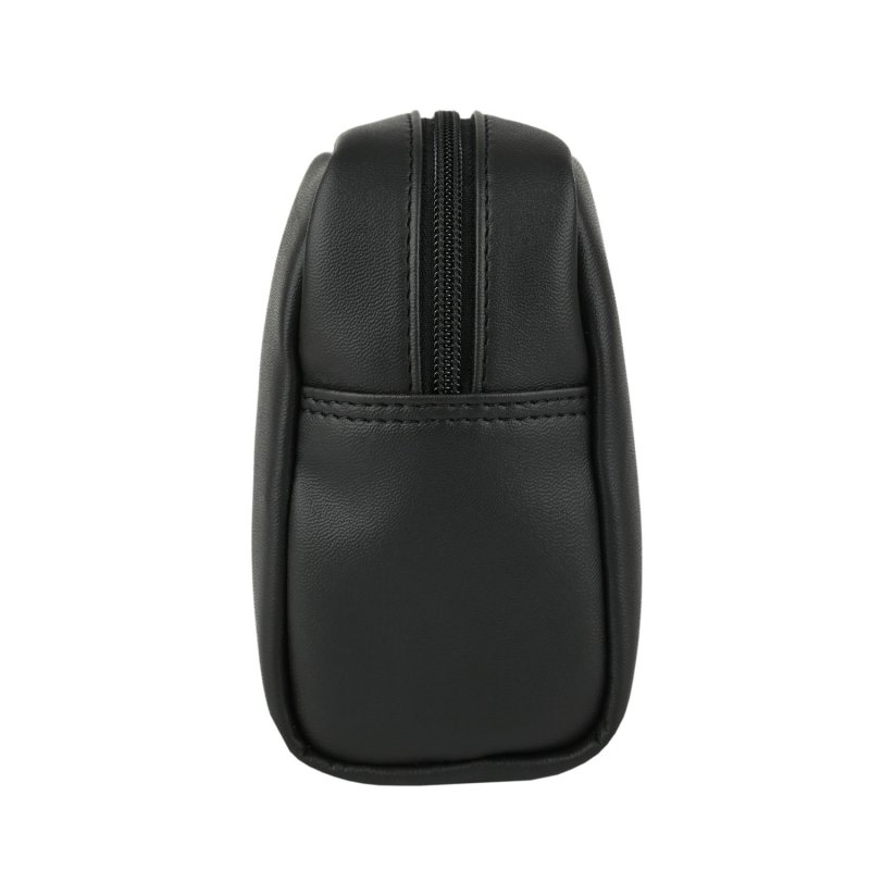 Police Pochette de Mano para Hombre y Mujer en Piel Sintética, Neceser de Viaje, Bolsa Blanda — detalle del logotipo
