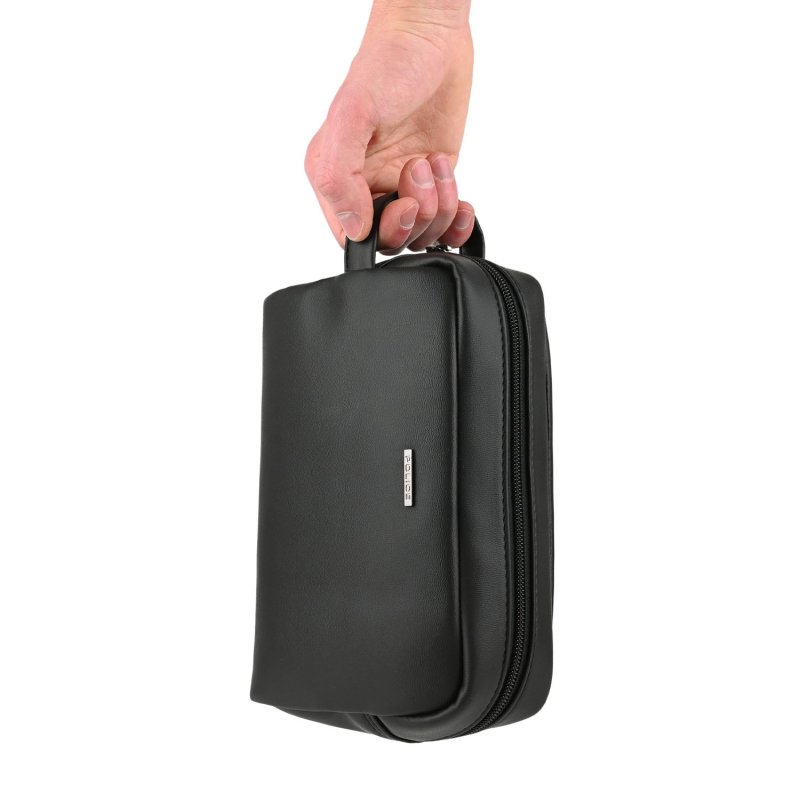 Police Pochette de Mano para Hombre y Mujer en Piel Sintética, Neceser de Viaje, Bolsa Blanda — vista 7