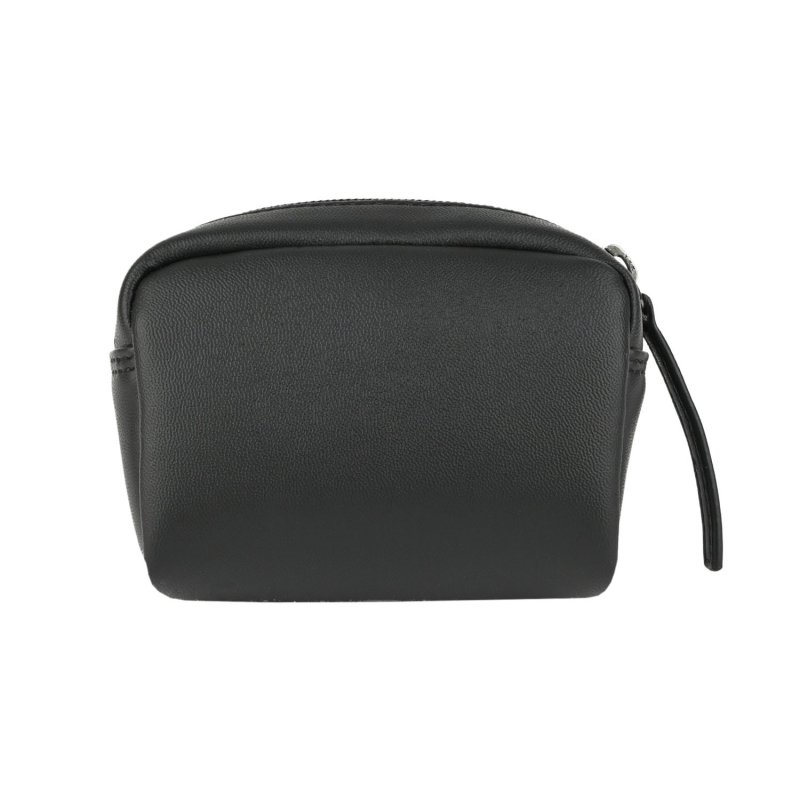 Police Pochette Mini Homme Femme à Main en Similicuir, Beauty Case de Voyage, Trousse Souple — intérieur
