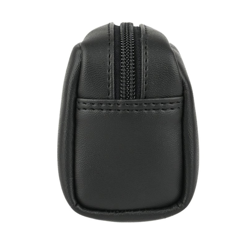 Police Mini Clutch for Men and Women in Faux Leather, Travel Beauty Case, Soft Pouch — view 7