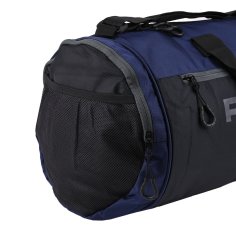 Police Men's and Women's Gym Duffle Bag, Sports Bag with Shoe Compartment, Black and Blue 2