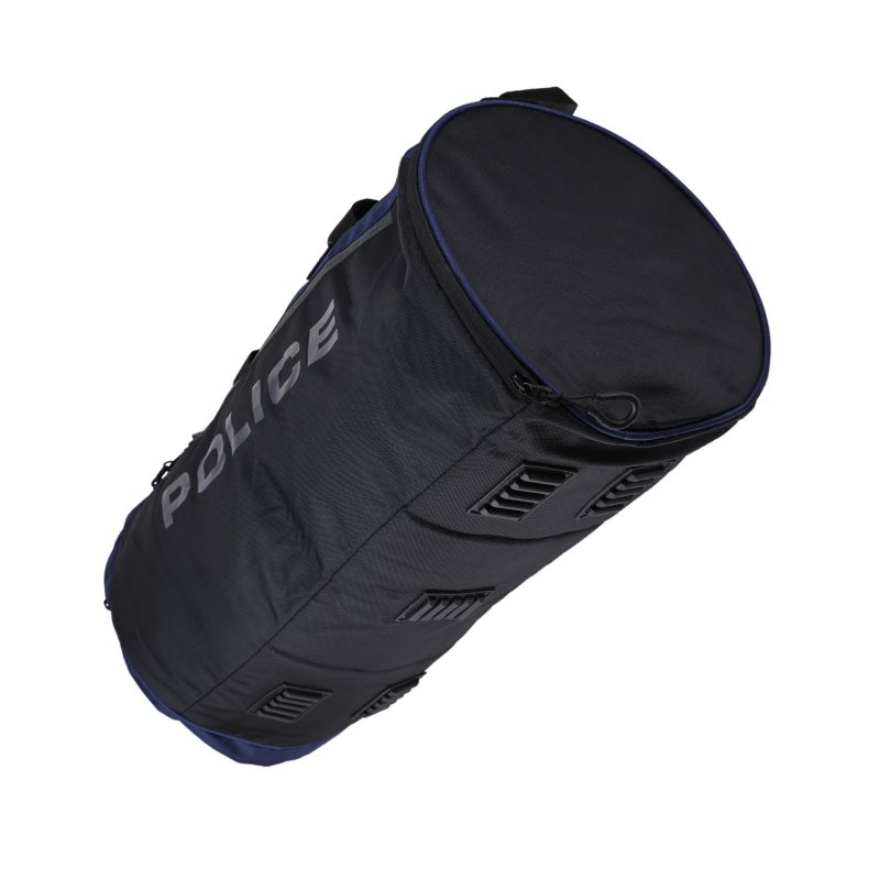 Police Bolsa de Deporte para Hombre y Mujer, Bolsa Deportiva con Compartimento para Zapatos, Duffle Bag Negr… — vista trasera