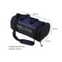 Police Men's and Women's Gym Duffle Bag, Sports Bag with Shoe Compartment, Black and Blue — view 9