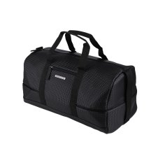 Police Travel Duffle Bag in Faux Leather for Men and Women, Work Bag, Gym, Weekend, Black