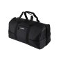 Police Bolsa de Viaje de Polipiel para Hombre y Mujer, Bolsa de Trabajo, Gimnasio, Fin de Semana, Duffle Bag Negro