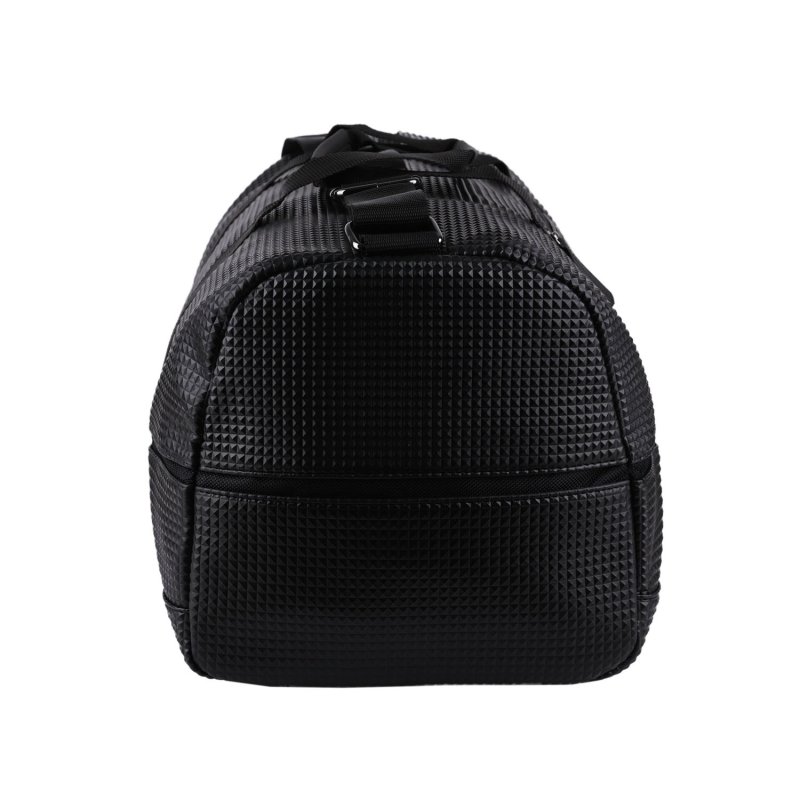 Police Reisetasche aus Kunstleder für Herren und Damen, Arbeitstasche, Fitnessstudio, Wochenende, Duffle Bag Schwarz — Detail