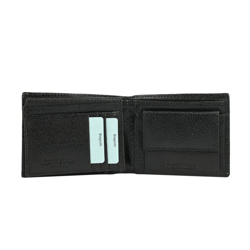 Laura Biagiotti Men's Gift Set, Genuine Leather Belt and Black Genuine Leather Wallet — detail