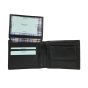 Laura Biagiotti Men's Gift Set, Genuine Leather Belt and Black Genuine Leather Wallet — logo detail