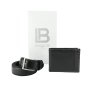 Laura Biagiotti Men's Gift Set, Genuine Leather Belt and Black Genuine Leather Wallet