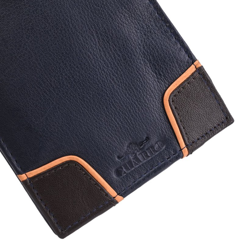 Charro Men's Genuine Leather Wallet, Classic with Coin Purse, Gift Box — inside