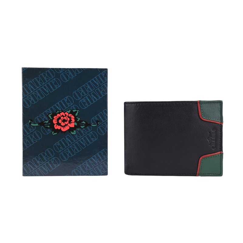 CHARRO Herren-Brieftasche aus echtem Leder, Klassisch mit Münzfach, Geschenkbox — Ansicht 12