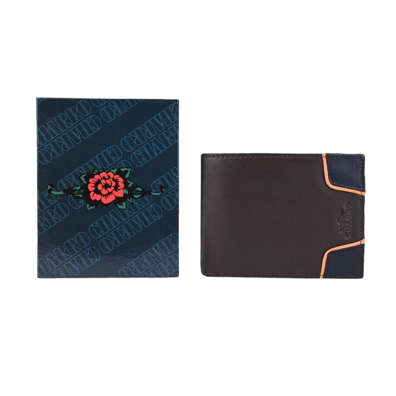 Charro Men's Genuine Leather Wallet, Classic with Coin Purse, Gift Box — view 18