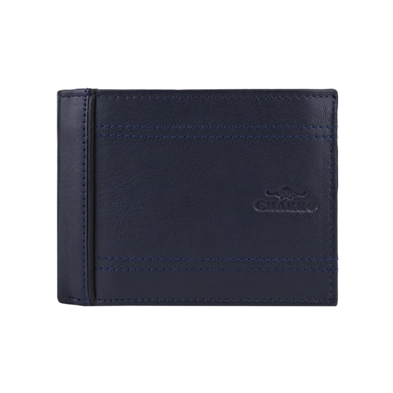 CHARRO Herren-Brieftasche aus echtem Leder, Klassisch mit Münzfach, Geschenkbox