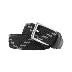 Armata di Mare Ceinture Élastique Tressée, Homme Femme, Avec Inserts en Cuir Véritable, Coffret Cadeau 2