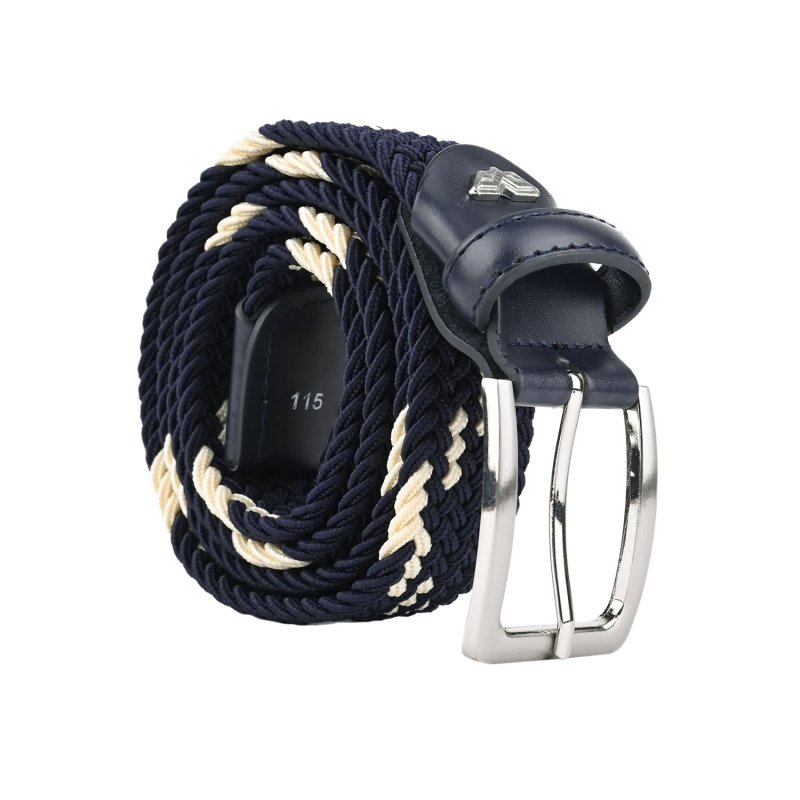 Armata di Mare Elastic Woven Belt, Men Women, With Genuine Leather Inserts, Gift Box — view 7