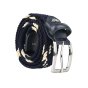 Armata di Mare Elastic Woven Belt, Men Women, With Genuine Leather Inserts, Gift Box — view 7