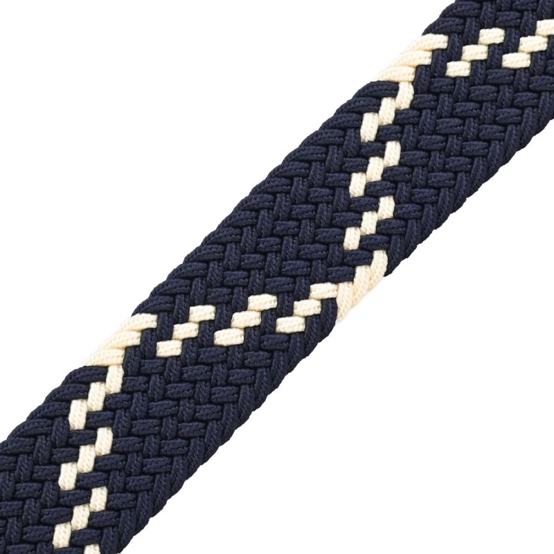 Armata di Mare Elastic Woven Belt, Men Women, With Genuine Leather Inserts, Gift Box — view 11