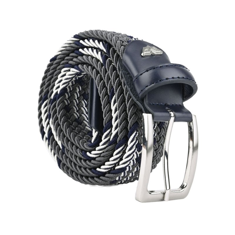 Armata di Mare Elastic Woven Belt, Men Women, With Genuine Leather Inserts, Gift Box — view 19