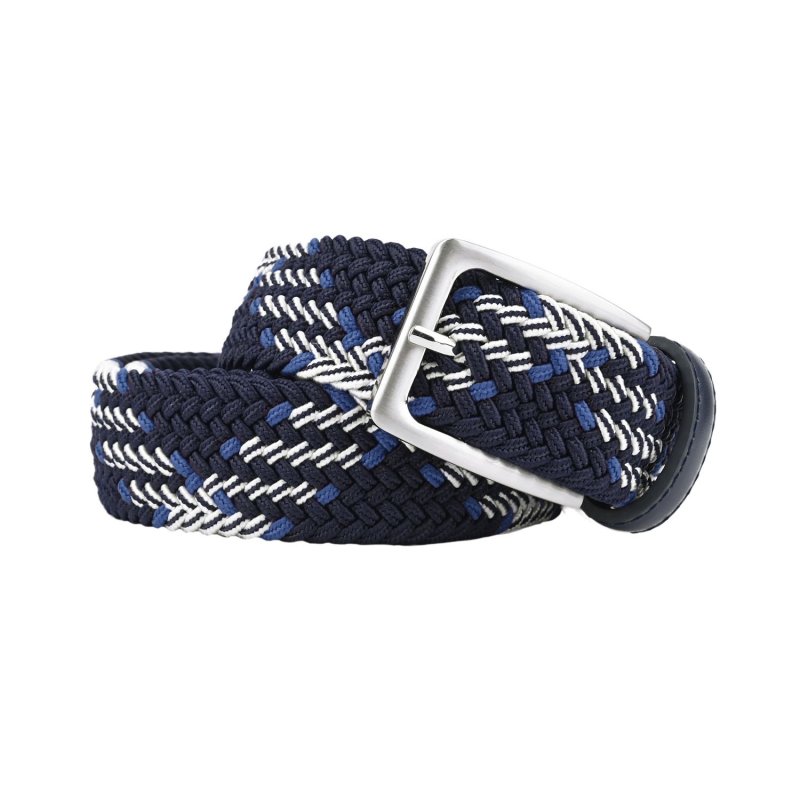 Armata di Mare Elastic Woven Belt, Men Women, With Genuine Leather Inserts, Gift Box — view 39