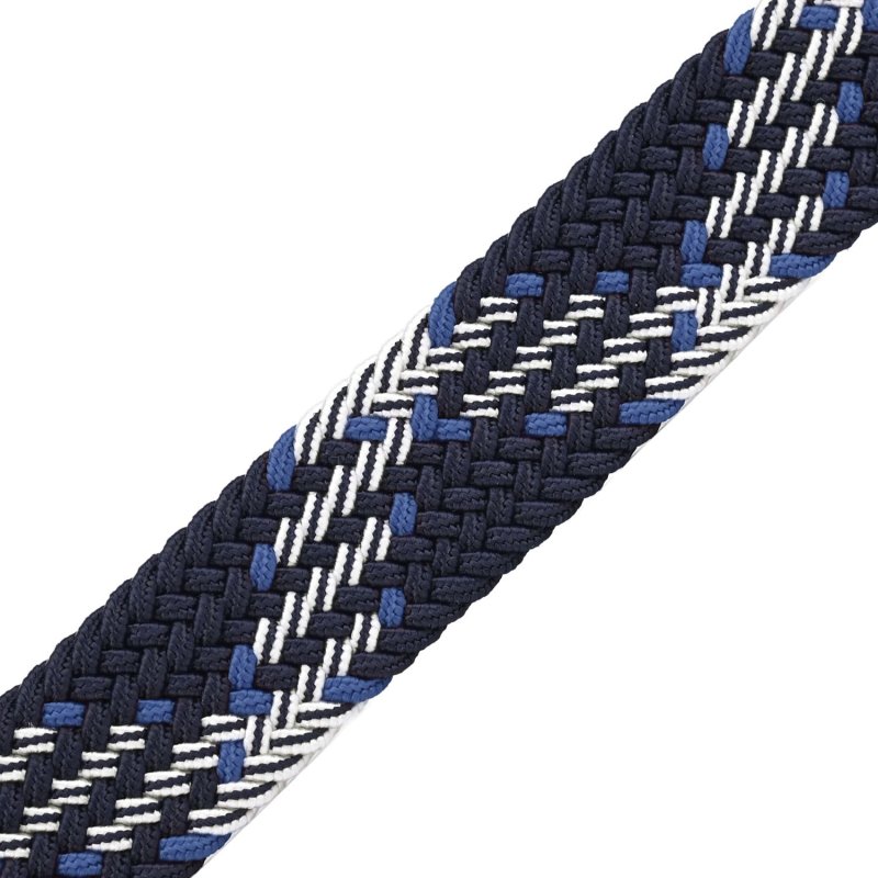 Armata di Mare Elastic Woven Belt, Men Women, With Genuine Leather Inserts, Gift Box — view 41