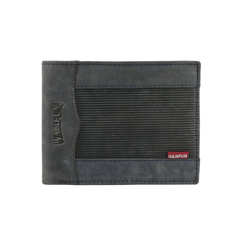 Wampum Men's Genuine Leather Wallet, Classic with Coin Pocket, With Box — view 9