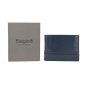 BIAGIOTTI Men's Genuine Leather Wallet with Coin Pocket, Gift Box — logo detail