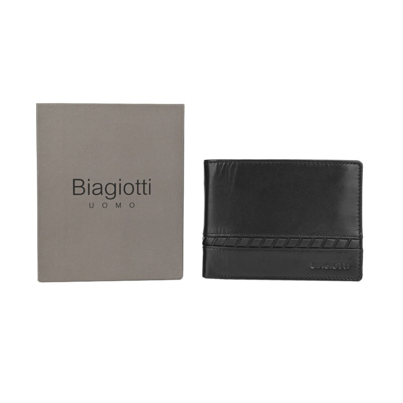 BIAGIOTTI HOMBRE, Cartera de Hombre en Piel Auténtica, con Monedero y Caja de Regalo — vista 12