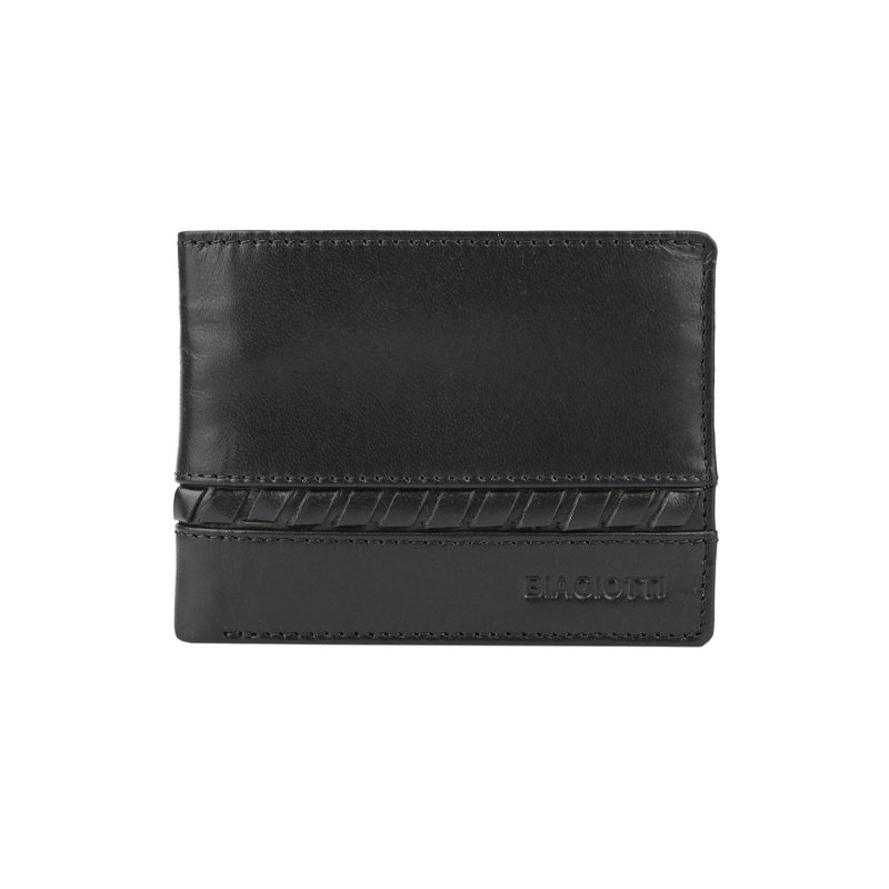 BIAGIOTTI Men's Genuine Leather Wallet with Coin Pocket, Gift Box — view 19