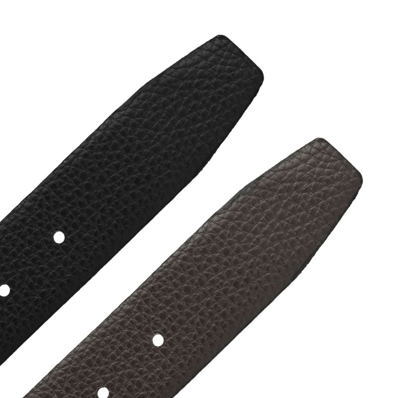 Police Cinturón Reversible Hombre en Piel Auténtica, Made in Italy, alto 3,5cm, Sin Costuras, Regulable y Acortab… — interior
