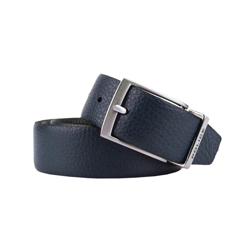 Police Wendegürtel Herren aus Echtleder, Made in Italy, 3,5 cm hoch, Ohne Nähte, Verstellbar und Kürzbar — Ansicht 8