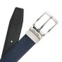 Police Ceinture Réversible Homme en Cuir Véritable, Made in Italy, hauteur 3,5cm, Sans Couture, Réglable et Raccour… — vue 11