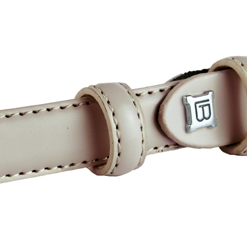 Biagiotti Ceinture Femme Fine 2 cm en Cuir Véritable, Raccourcissable, avec Boîte — vue 60