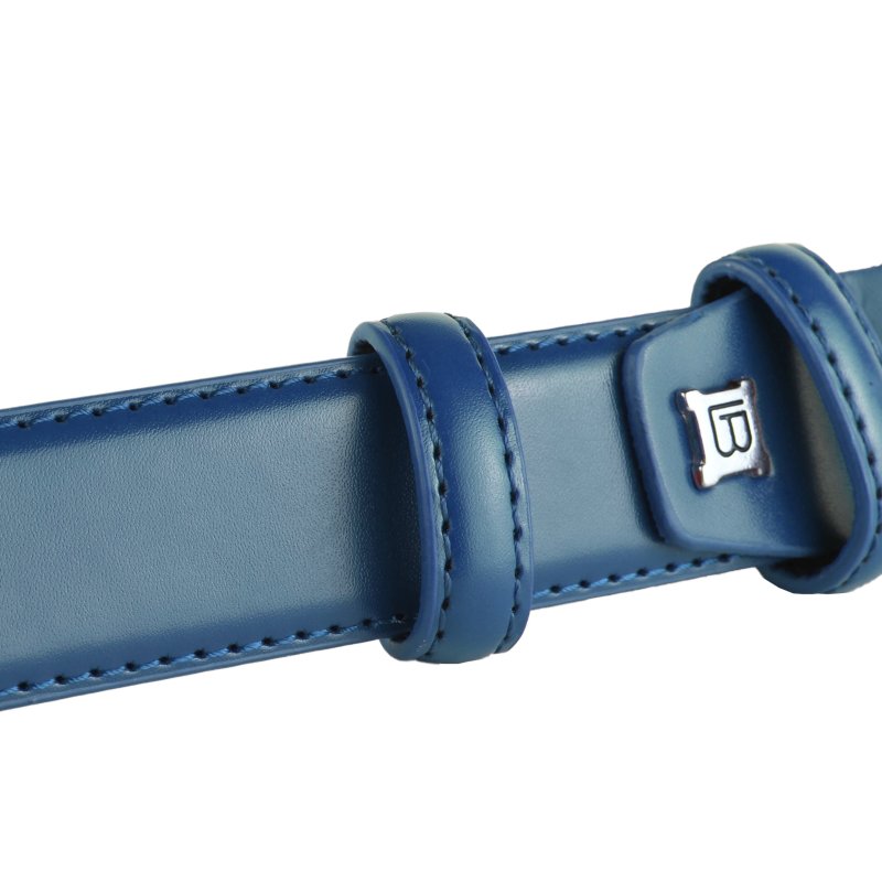 Biagiotti Women's Slim Belt 3 cm in Genuine Leather, Can Be Shortened, With Box — view 51