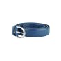 Biagiotti Ceinture Femme Fine 3 cm en Cuir Véritable, Raccourcissable, avec Boîte — vue 53