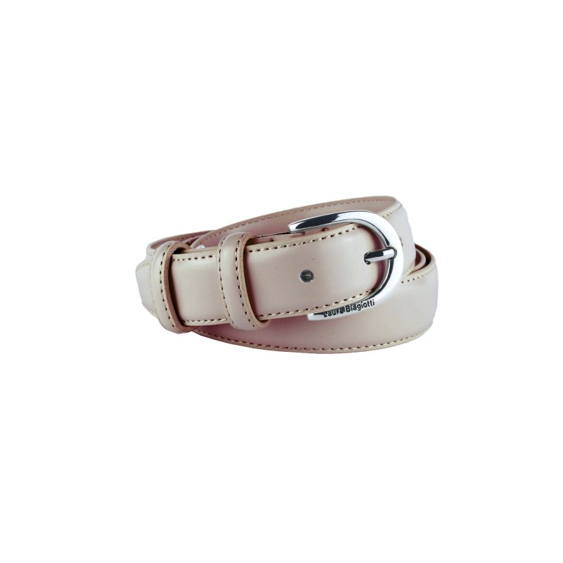 Biagiotti Women's Slim Belt 3 cm in Genuine Leather, Can Be Shortened, With Box — view 69