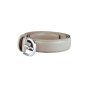 Biagiotti Women's Slim Belt 3 cm in Genuine Leather, Can Be Shortened, With Box — view 67