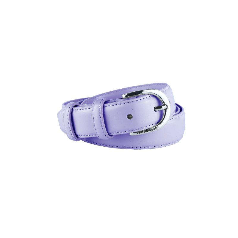 Biagiotti Women's Slim Belt 3 cm in Genuine Leather, Can Be Shortened, With Box — view 76