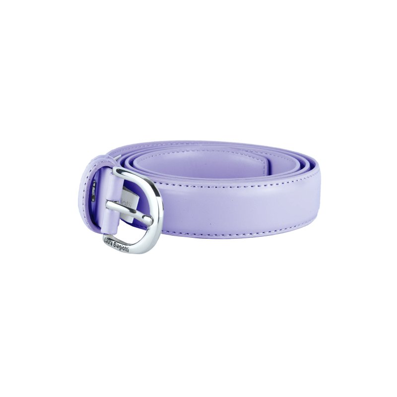 Biagiotti Women's Slim Belt 3 cm in Genuine Leather, Can Be Shortened, With Box — view 74