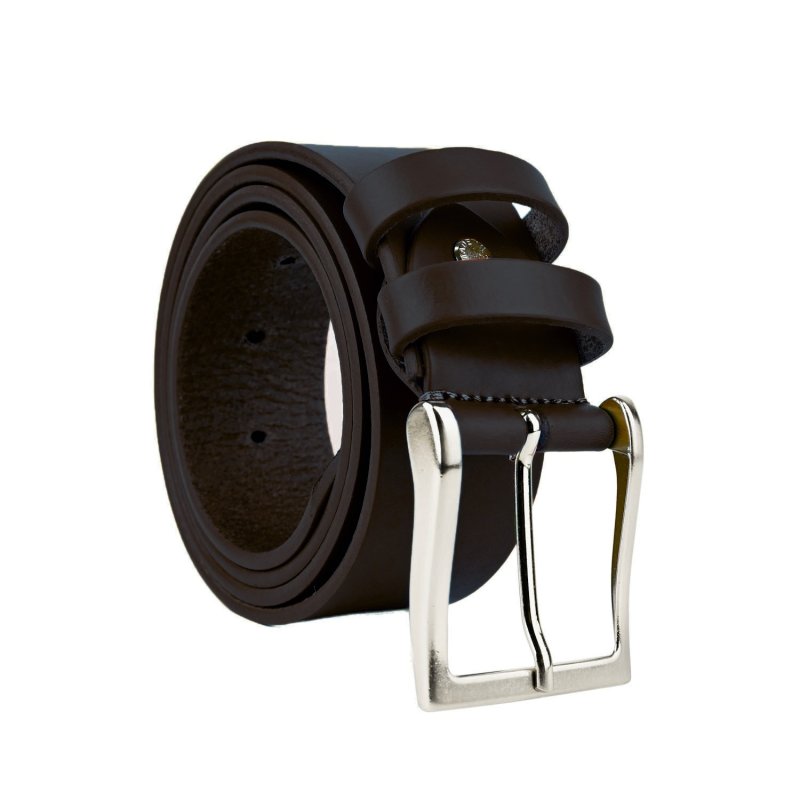 Conte Massimo Herrengürtel aus Leder (pflanzlich gegerbt), Ohne Nähte, Kürzbar, Höhe 4cm — Ansicht 21