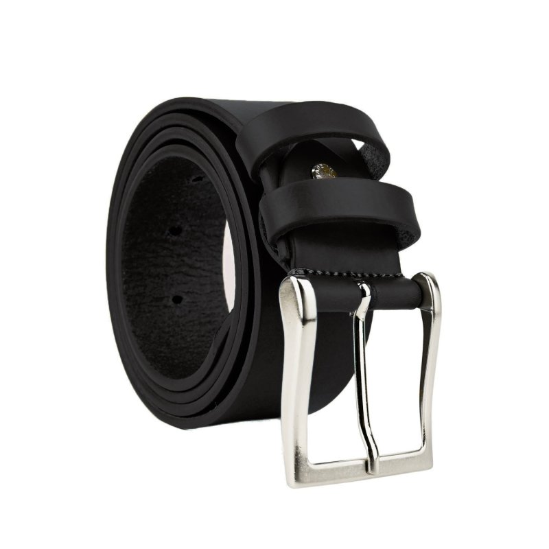 Conte Massimo Herrengürtel aus Leder (pflanzlich gegerbt), Ohne Nähte, Kürzbar, Höhe 4cm — Ansicht 26