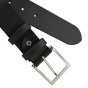 Conte Massimo Men's Belt in Genuine Vegetable-Tanned Leather, Without Stitching, Can Be Shortened, 4cm High — view 30