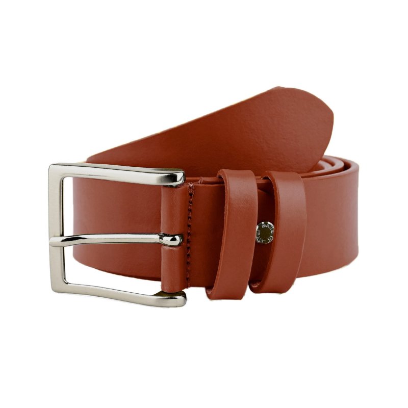Conte Massimo Ceinture Homme en Cuir (Tannage Végétal), Sans Coutures, Raccourcissable, Hauteur 4cm — vue 33